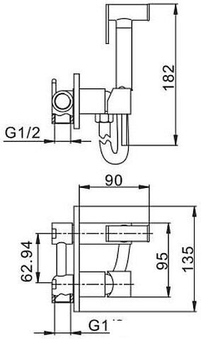 Гигиенический душ Haiba HB5515-7