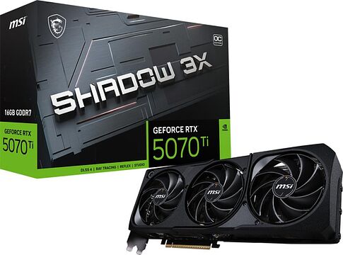 Видеокарта MSI GeForce RTX 5070 Ti 16G Shadow 3X OC