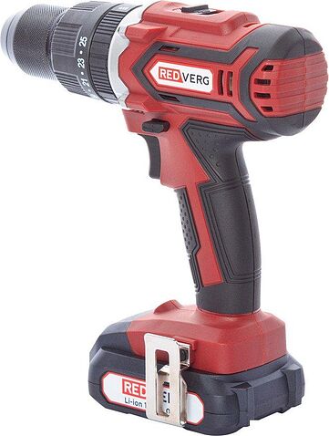Ударная дрель-шуруповерт RedVerg RD-IS18/U (с 2-мя АКБ, кейс)