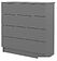 Комод Горизонт Нео 760 4 ящика (серый графит)
