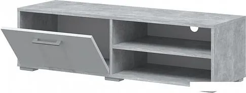 Тумба Интерлиния Под ТВ (белый платинум/бетон)