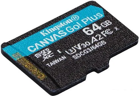 Карта памяти Kingston Canvas Go! Plus microSDXC 64GB