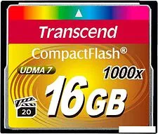 Карта памяти Transcend 1000x CompactFlash Ultimate 16GB (TS16GCF1000) Карта памяти Transcend 1000x CompactFlash Ultimate 16GB (TS16GCF1000)