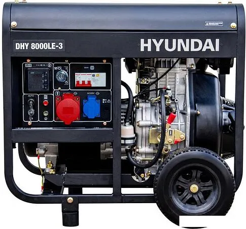 Дизельный генератор Hyundai DHY 8000LE-3