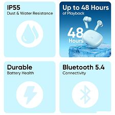 Наушники Realme Buds T200x (голубой)