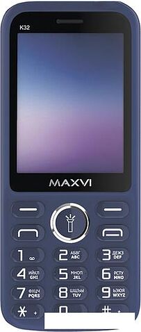 Кнопочный телефон Maxvi K32 (синий)