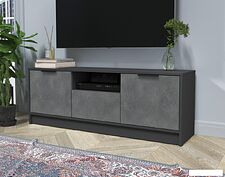 Тумба Интерлиния ТВ Концепт КТ-ТВ3-50 (бетон портленд/антрацит)
