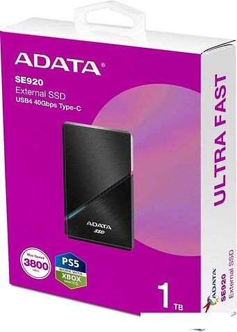 Внешний накопитель ADATA SE920 1TB SE920-1TCBK