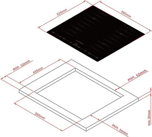 Варочная панель KUPPERSBERG ICS 645 F