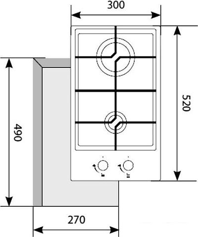 Варочная панель LEX GVG 321 WH
