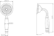 Душевая лейка Esko SSP950Br