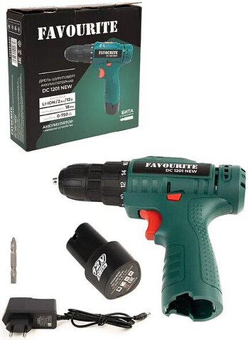 Дрель-шуруповерт Favourite DC 1201 NEW (с 1-им АКБ)
