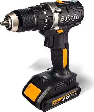 Ударная дрель-шуруповерт Runtec RT-ID222 (с 2-мя АКБ, сумка)