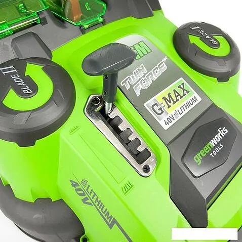 Колёсная газонокосилка Greenworks G40LM49DBK4 (с 1-м АКБ 4 Ah)