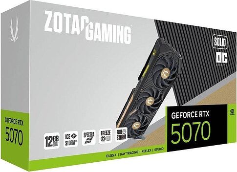 Видеокарта ZOTAC Gaming GeForce RTX 5070 Solid OC ZT-B50700J-10P