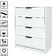 Комод Интерлиния Концепт КТ-К80 (белый платинум/белый платинум)