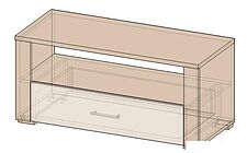 Тумба Интерлиния Коламбия КЛ-8 (дуб венге-дуб серый)