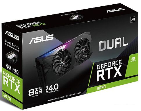 Видеокарта ASUS Dual GeForce RTX 3070 V2 8GB GDDR6 DUAL-RTX3070-8G-V2