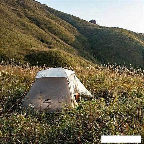 Треккинговая палатка Naturehike Nebula 2 Ultralight NH19ZP011 (20D, серый)