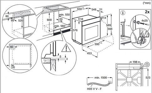 Электрический духовой шкаф Electrolux EOD6P66X