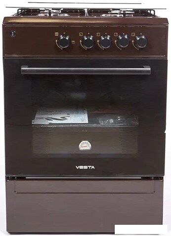 Кухонная плита VESTA Bergamo VGG 10-G (коричневый)