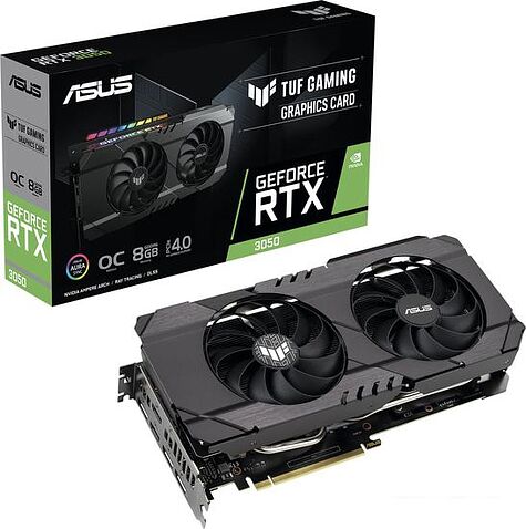 Видеокарта ASUS TUF Gaming GeForce RTX 3050 OC Edition 8GB GDDR6 TUF-RTX3050-O8G-GAMING