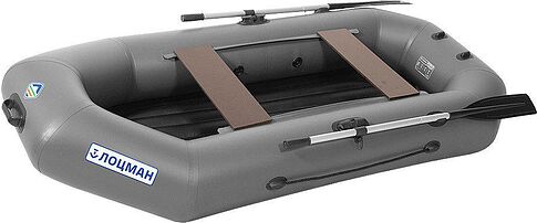 Моторно-гребная лодка Лоцман Гребная под мотор стандарт ЛС-240 ВНД (серый)