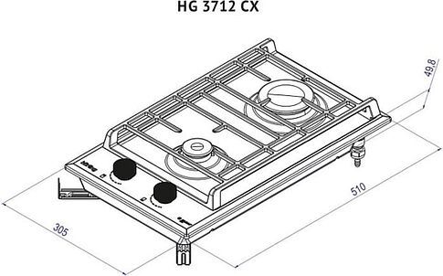 Варочная панель Korting HG 3712 CX