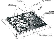 Варочная панель GEFEST 2232-01 К35 Варочная панель GEFEST 2232-01 К35