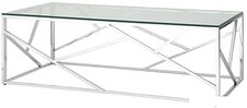 Журнальный столик Stool Group Арт Деко 120x60 ECT-015 (прозрачное стекло/сталь серебристый) Журнальный столик Stool Group Арт Деко 120x60 ECT-015 (прозрачное стекло/сталь серебристый)