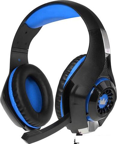 Наушники с микрофоном CrownMicro CMGH-101T (синий)