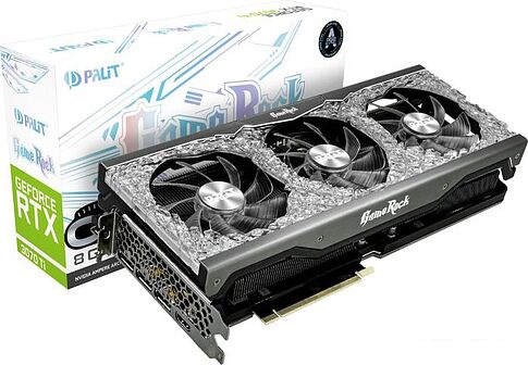 Видеокарта Palit GeForce RTX 3070 Ti GameRock OC 8GB GDDR6X NED307TT19P2-1047G