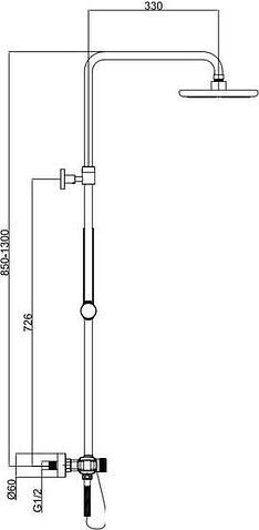 Душевая система  Maxonor Pure Life PL2485