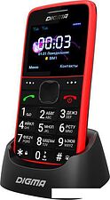 Кнопочный телефон Digma Linx S220 (красный)