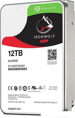 Жесткий диск Seagate Ironwolf 12TB ST12000VN0007