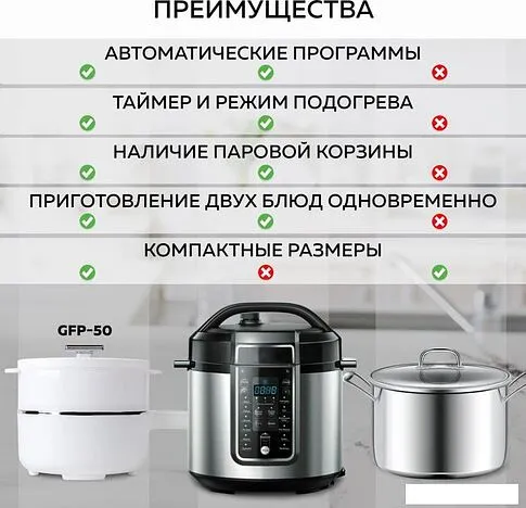 Электрокастрюля GFgril GFP-50