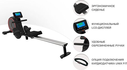 Гребной тренажер Unixfit Techno Rower 410E