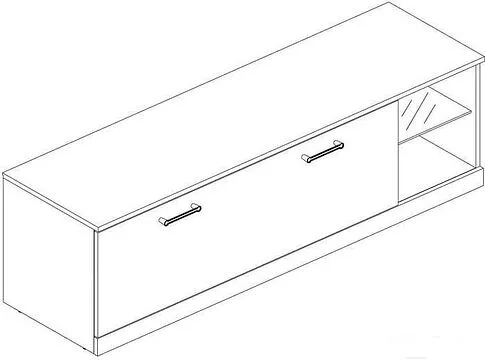 Тумба Anrex Jagger RTV 1S2N Дуб Монастырский