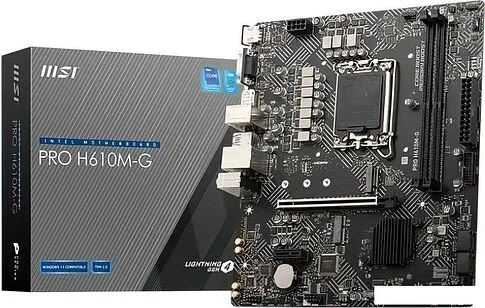 Материнская плата MSI Pro H610M-G