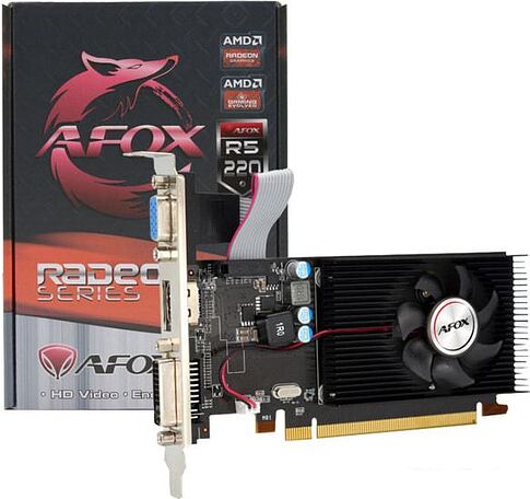 Видеокарта AFOX Radeon R5 220 1GB DDR3 AFR5220-1024D3L5