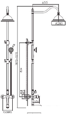 Душевая система Haiba HB24181-7 (черный)