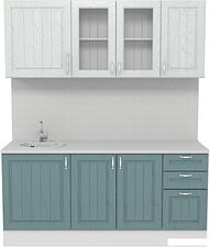 Шкаф навесной Горизонт Принцесса 80 с витриной (арктик) Шкаф навесной Горизонт Принцесса 80 с витриной (арктик)