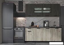 Готовая кухня Стендмебель Эдинбург 2.0 (железный камень/дуб крафт серый)