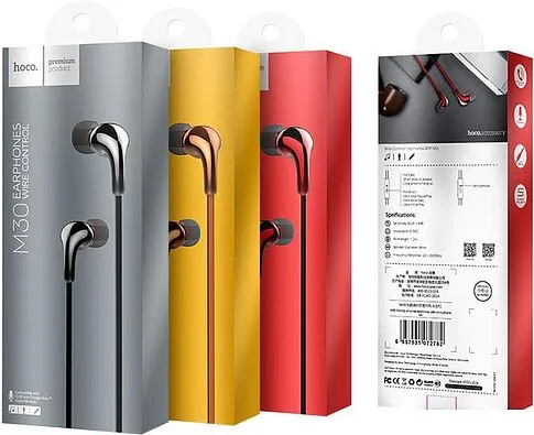 Наушники с микрофоном Hoco M30 (красный)