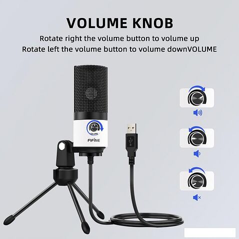Проводной микрофон FIFINE K669 (белый)