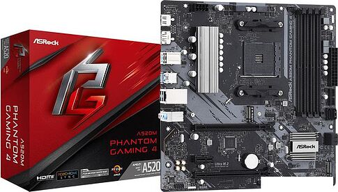 Материнская плата ASRock A520M Phantom Gaming 4