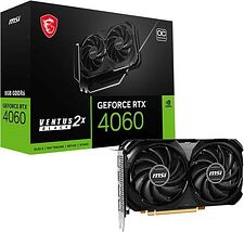 Видеокарта MSI GeForce RTX 4060 Ventus 2X Black 8G OC Видеокарта MSI GeForce RTX 4060 Ventus 2X Black 8G OC