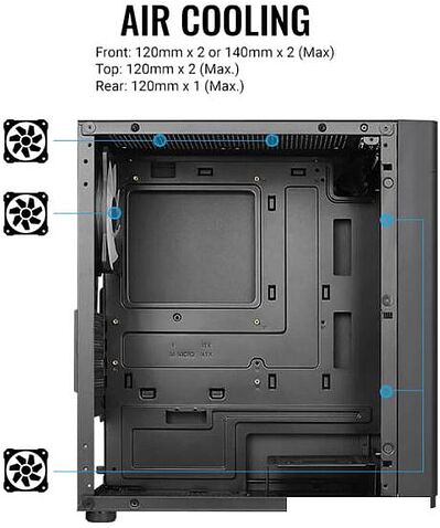 Корпус AeroCool Hexform-G-BK-v1