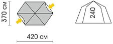 Кемпинговая палатка Talberg Arbour Sahara TLT-032S (серый)