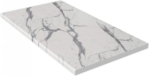 Готовая кухня Интерлиния Мила Лайт 2.0 (белый платинум/бетон портленд/белый гранит)